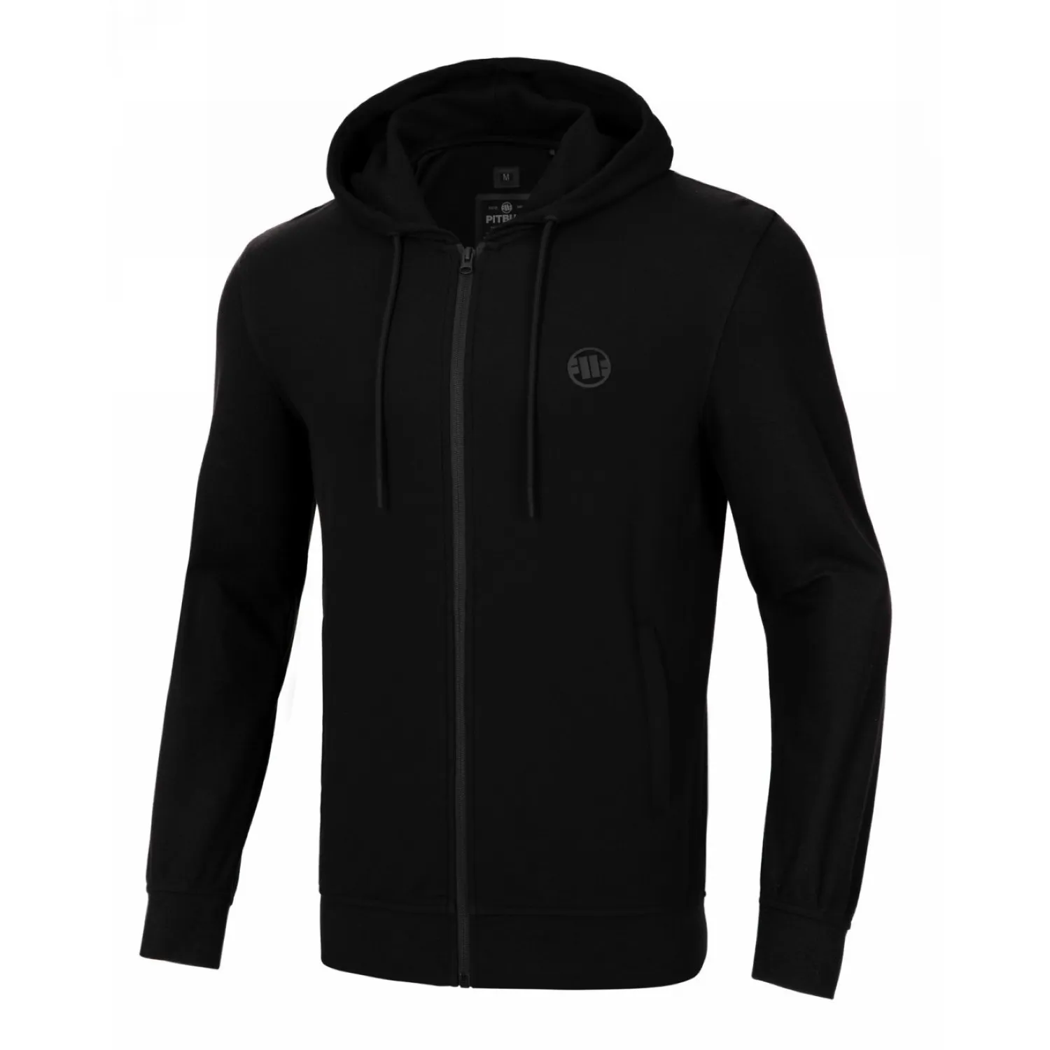 Bluza rozpinana z kapturem Pit Bull Heavy Weight 220 Coolmax Pique Rockey '24 - Czarna M