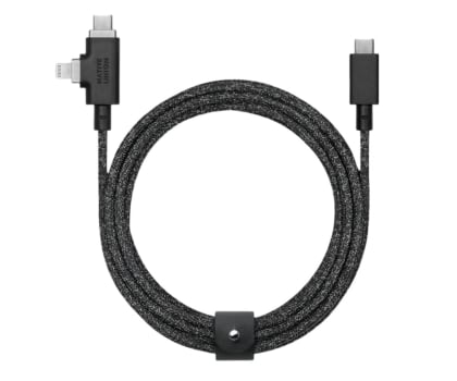 Native Union Belt Cable Duo Pro 240W USB-C – Lightning/USB-C 2,4m cosmos