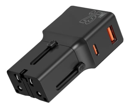 Mobile Origin Travel adapter 25W EU/US/UK/AU black - darmowy odbiór w 22 miastach i bezpłatny zwrot Paczkomatem aż do 15 dni