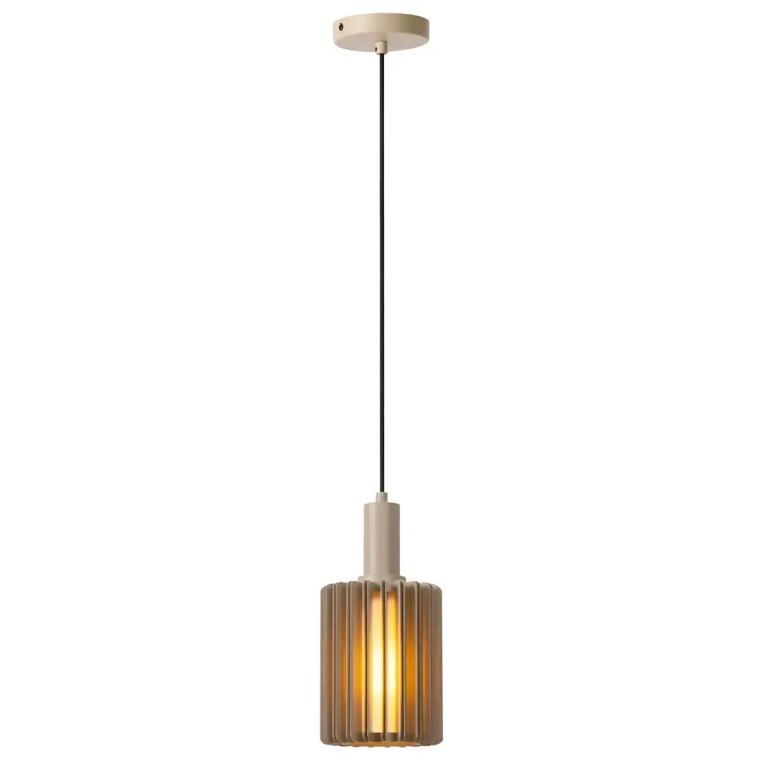 Lampa nad stół wisząca Lambres 45410/15/41 Lucide metalowa szara