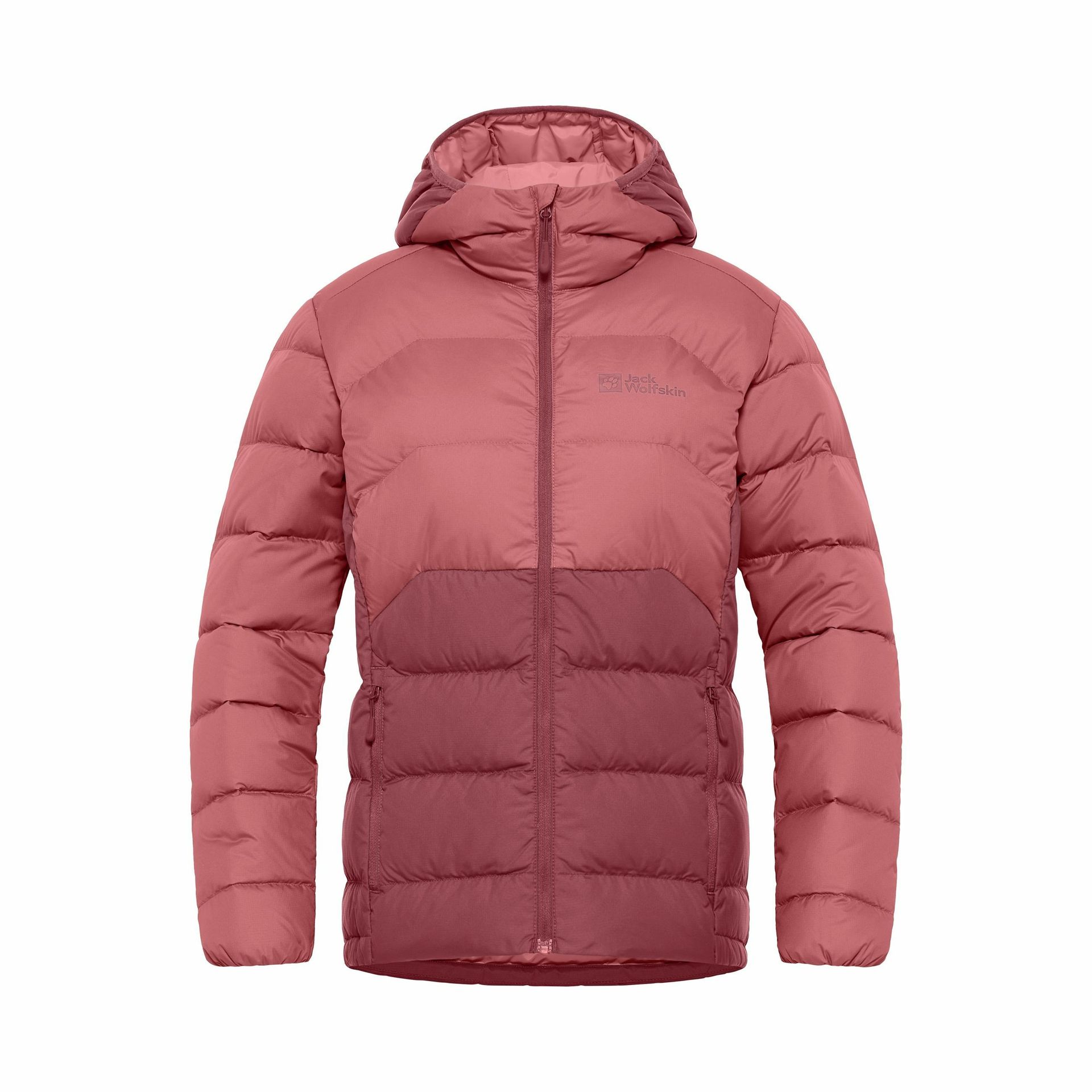 Damska kurtka puchowa Jack Wolfskin ATHER DOWN HOODY W red ochre - M