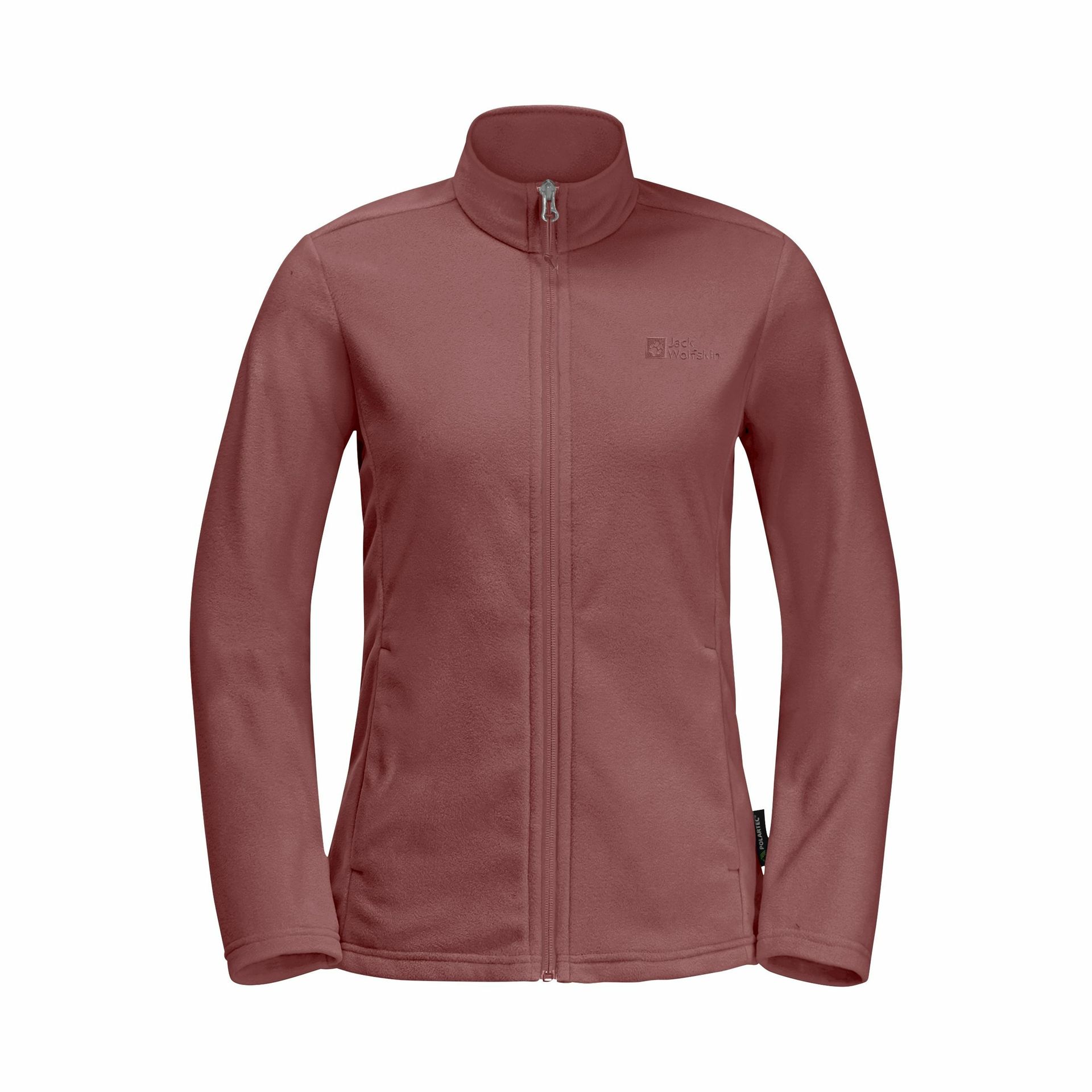 Damska bluza polarowa Jack Wolfskin TAUNUS FZ W mineral red - L