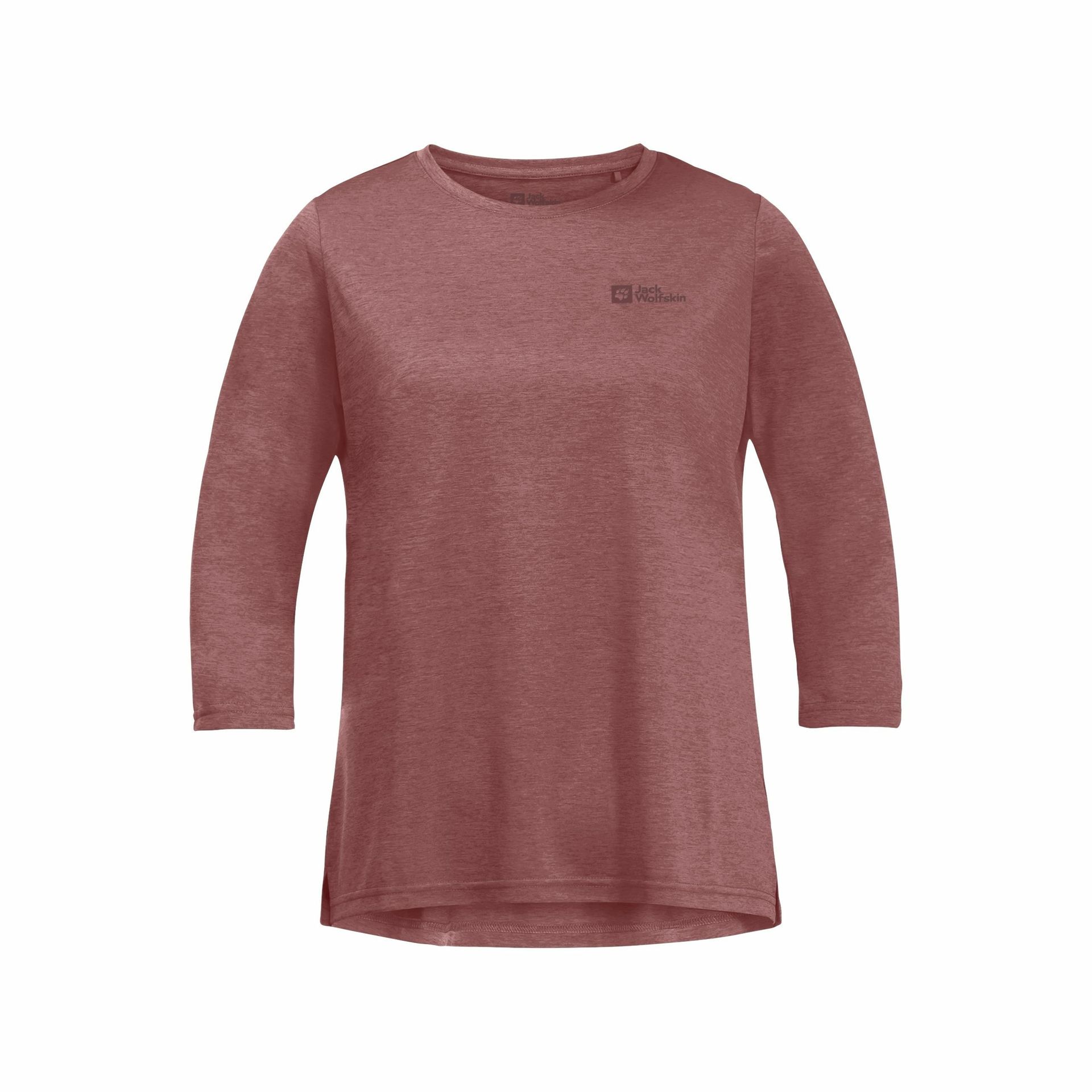 Damska koszulka sportowa Jack Wolfskin CROSSTRAIL 3/4 T W mineral red - L