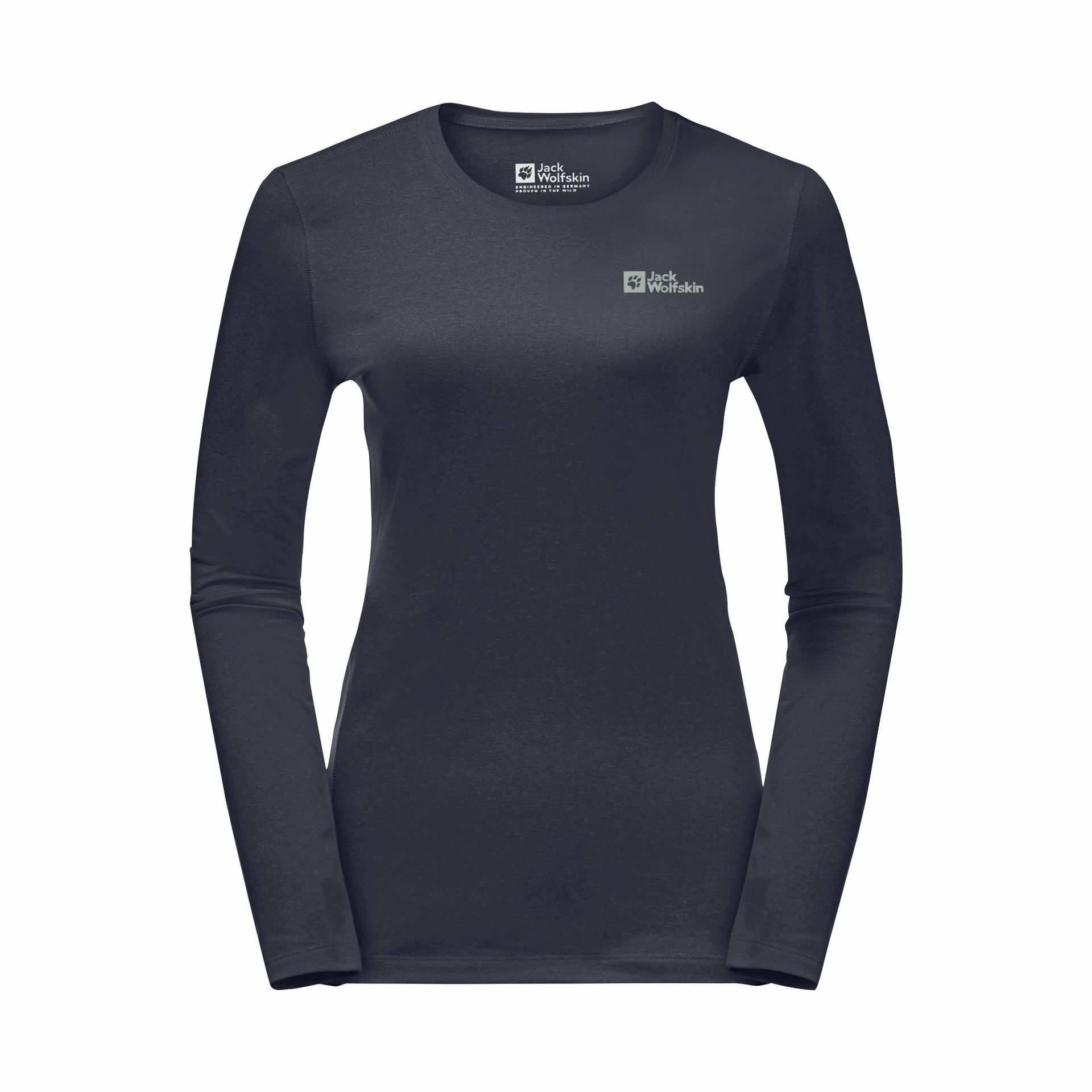 Damska koszulka termoaktywna z długim rękawem Jack Wolfskin SKY THERMAL L/S W Graphite - M