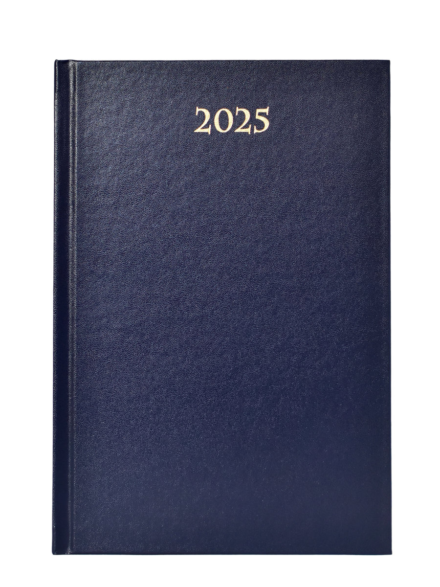 Kalendarz książkowy 2025 dzienny A5, granatowy Artsezon