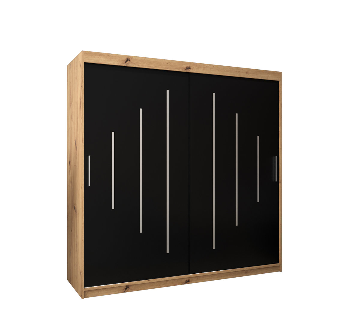 Szafa przesuwna Garderoba YORK 200 gł. 62 artisan/czarny