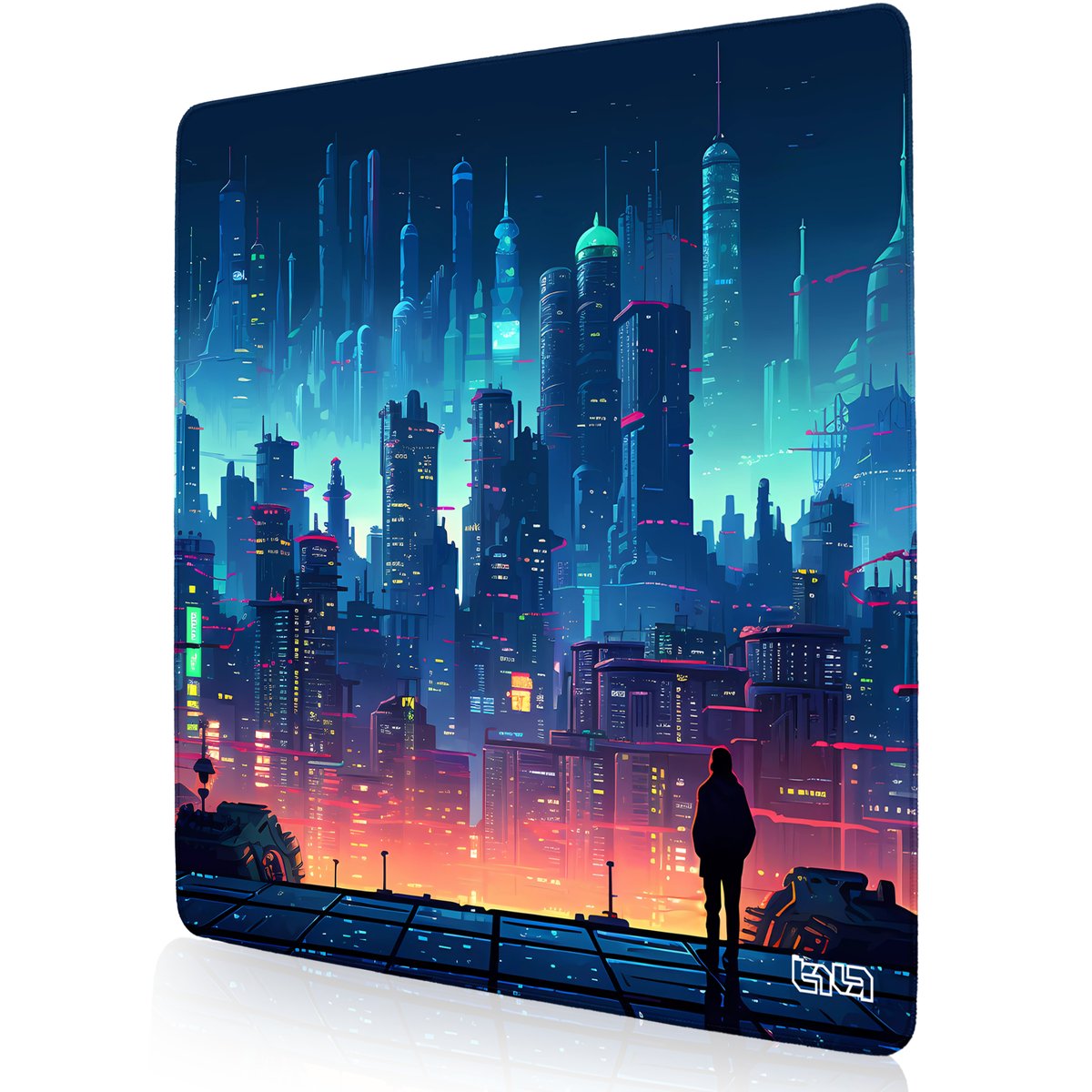 PODKŁADKA GAMINGOWA Retro Cyberpunk 30x30 TILT Na biurko Wytrzymała XXL