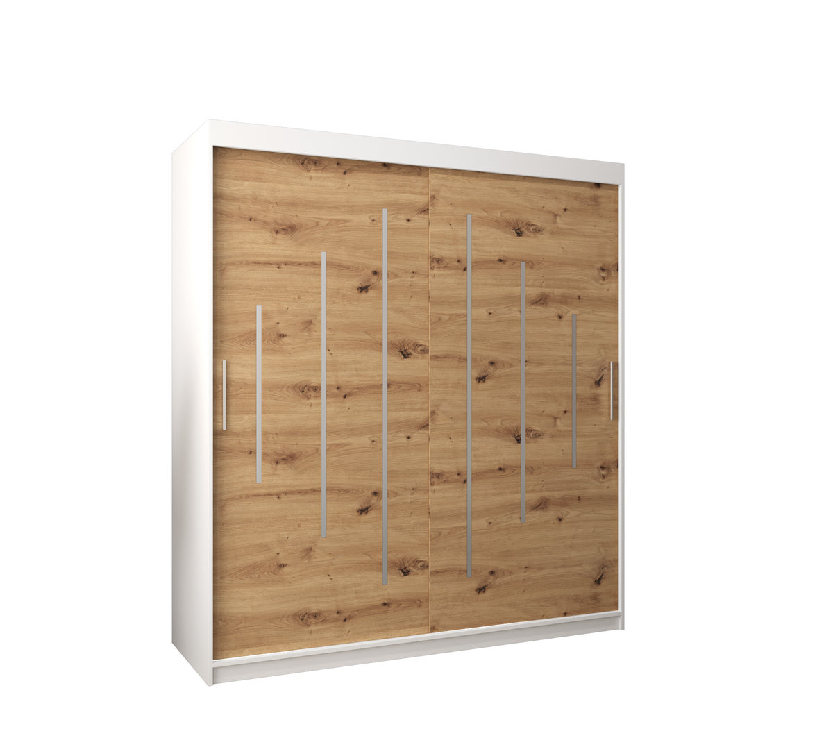 Szafa przesuwna Garderoba YORK 180 gł. 62 biały/artisan