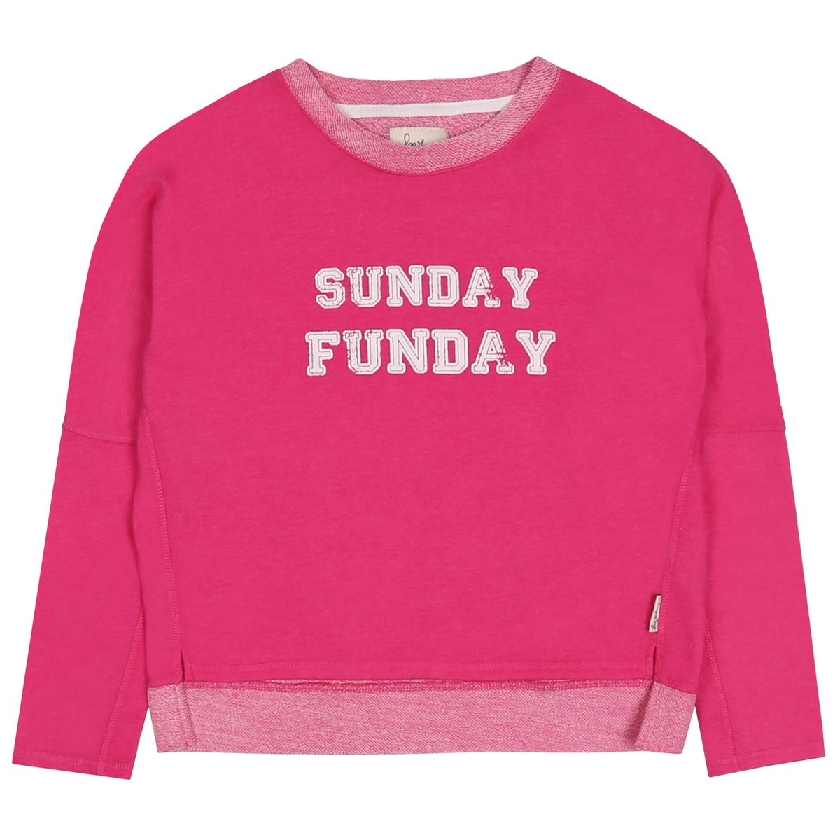 Różowa, dresowa bluza oversize S