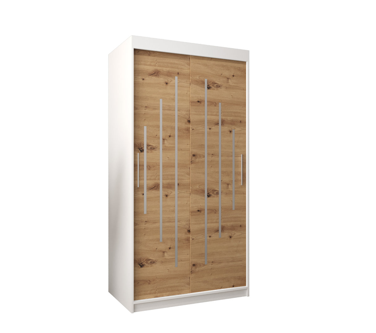 Szafa przesuwna Garderoba YORK 100 gł. 62 biały/artisan