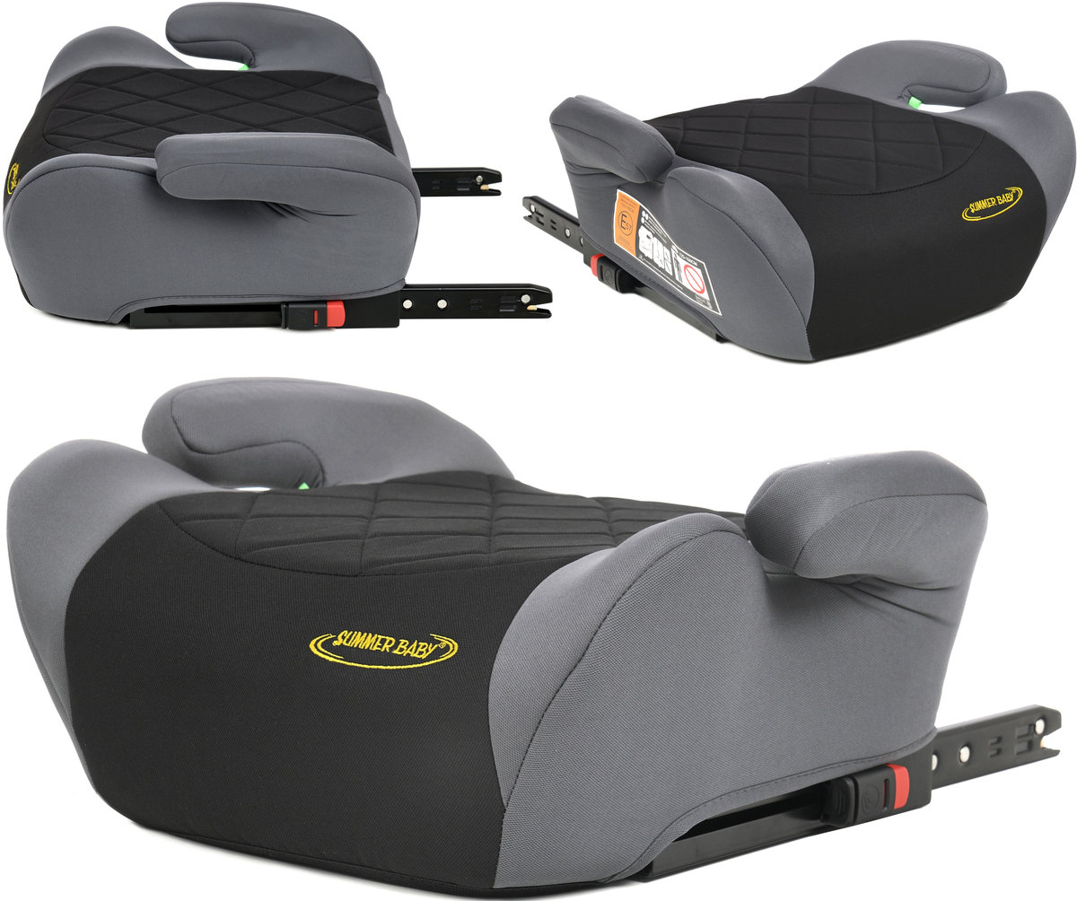 Uniwersalny Fotelik Fiori Podstawka Siedzisko I-Size 125Cm-150Cm Isofix Szary