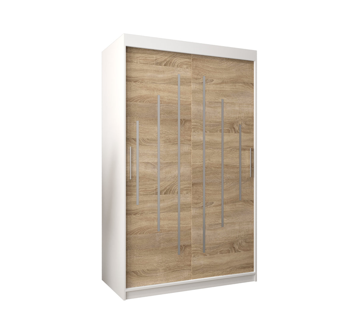 Szafa przesuwna Garderoba YORK 120 gł. 62 biały/sonoma