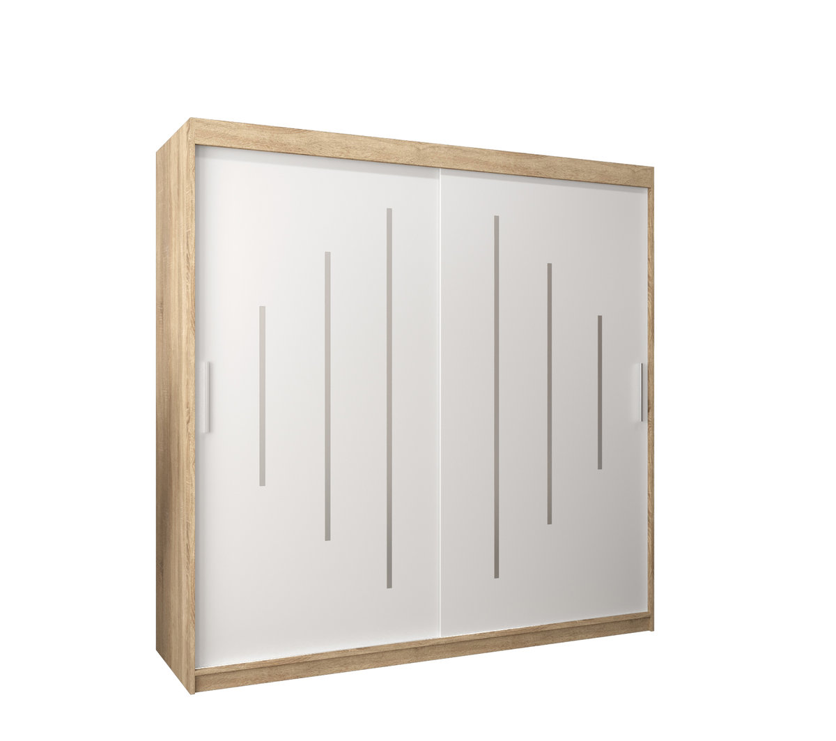 Szafa przesuwna Garderoba YORK 200 gł. 62 sonoma/biały