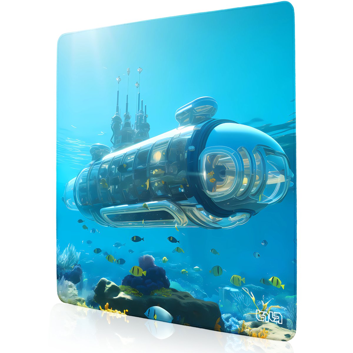DUŻA PODKŁADKA POD MYSZKĘ Łódź Kapitana Nemo 30x30 TILT Na biurko Prezent