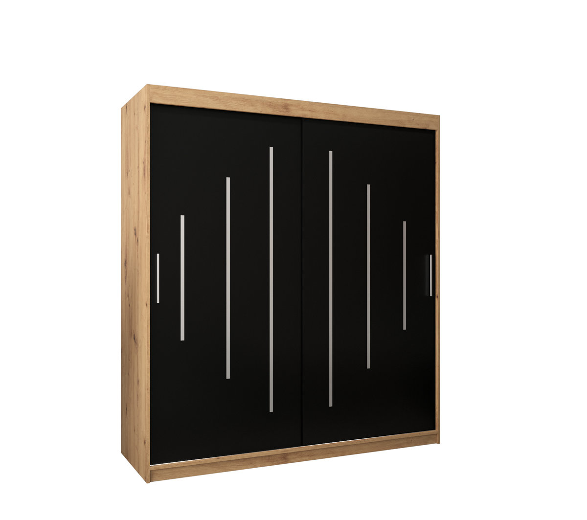 Szafa przesuwna Garderoba YORK 180 gł. 62 artisan/czarny