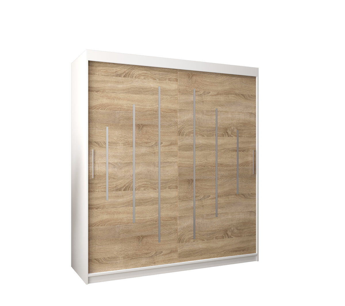 Szafa przesuwna Garderoba YORK 180 gł. 62 biały/sonoma