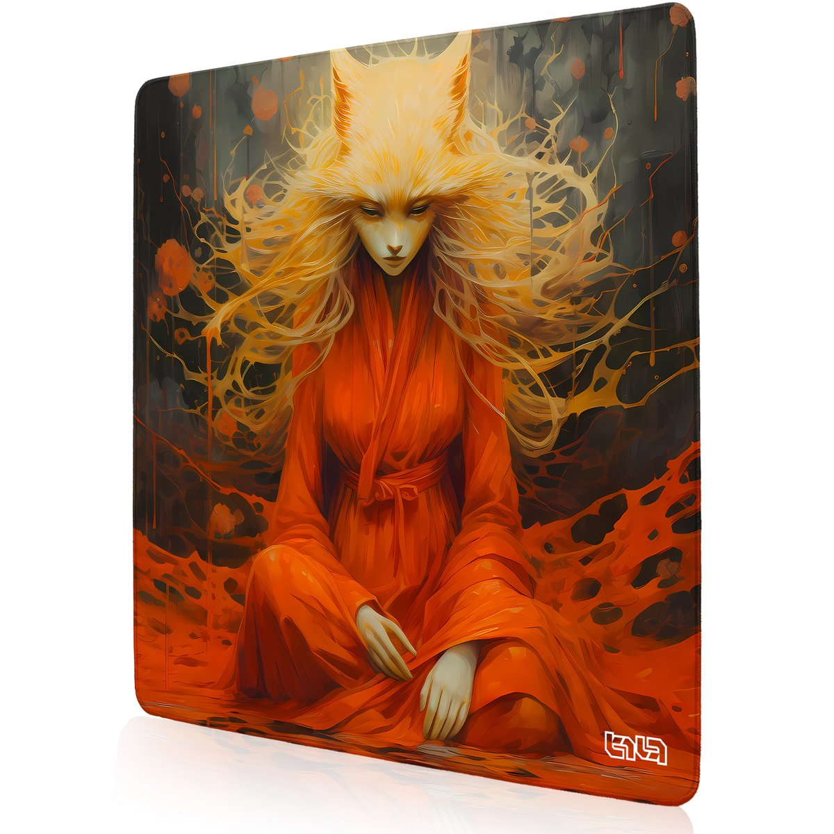 PODKŁADKA POD MYSZKĘ XXL Slavic Kitsune 30x30 TILT Na biurko Dla gracza
