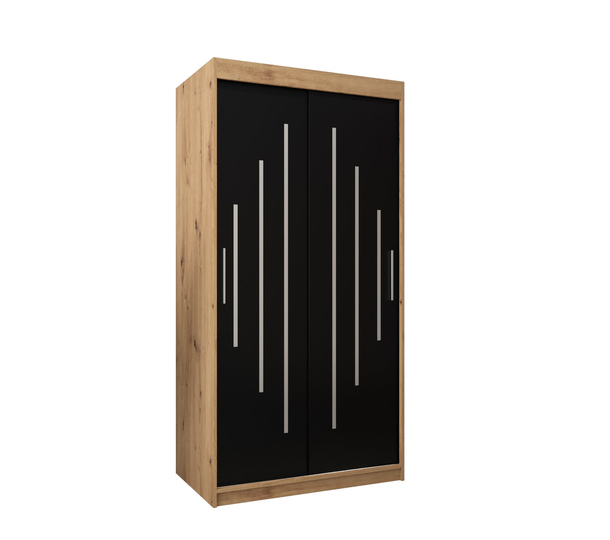 Szafa przesuwna Garderoba YORK 100 gł. 62 artisan/czarny