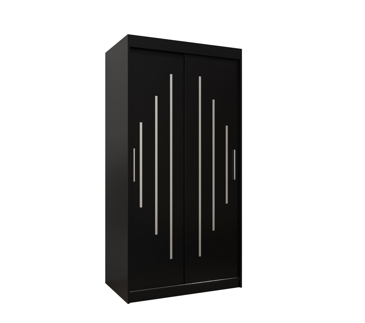 Szafa przesuwna Garderoba YORK 100 gł. 62 czarny/czarny
