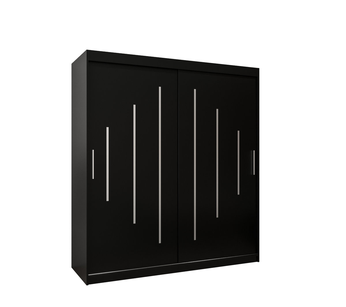 Szafa przesuwna Garderoba YORK 180 gł. 62 czarny/czarny