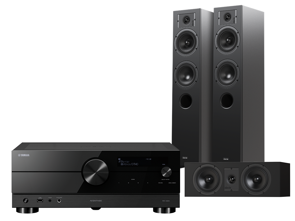 Yamaha RX-A2A (czarny) + Diva 5 (czarny) + Diva 7 (czarny)