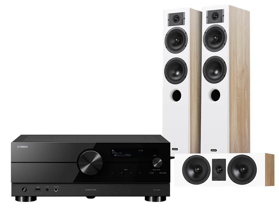 Yamaha RX-A2A (czarny) + Diva 5 (dąb) + Diva 7 (dąb)
