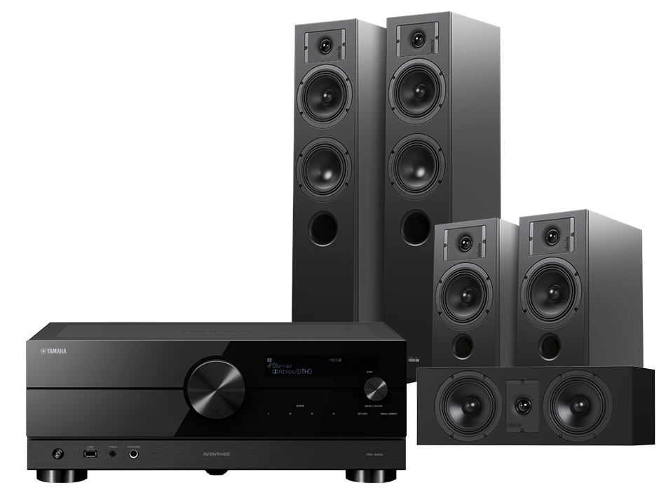 Yamaha RX-A2A (czarny) + Diva 5 (czarny) + Diva 3 (czarny) + Diva 7 (czarny)