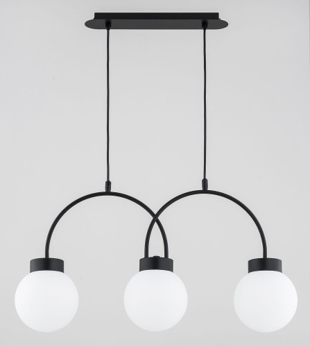 Darso lampa wisząca 3xE14 czarna 62498