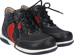 Sznurowane trzewiki z zamkiem błyskawicznym - wysoki zapiętek, podeszwa diagnostyczna Memo (Tobi)