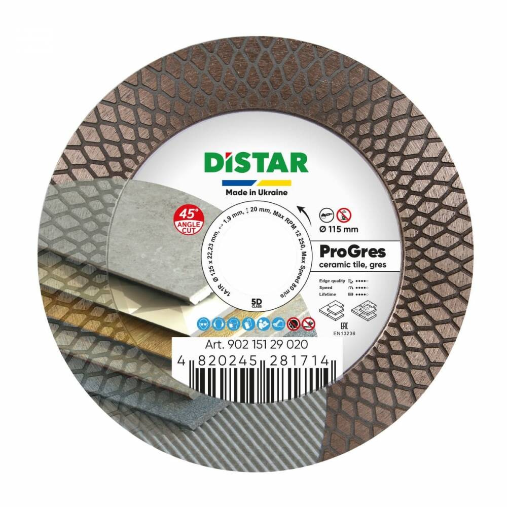 Distar Tarcza do cięcia gresu 115x22,23 mm 90215129019