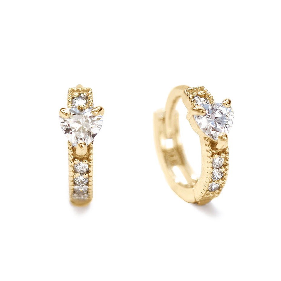 Kolczyki małe koła 9,5mm 