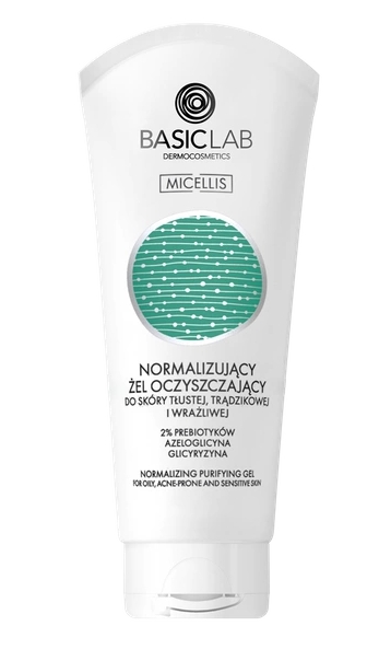 Basiclab Mini Normalizujący żel oczyszczający do skóry tłustej, trądzikowej i wrażliwej 100 ml