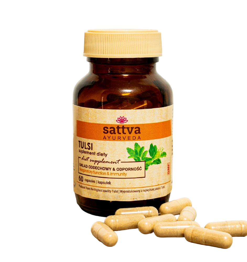 Sattva Ayurveda Tulsi Ekstrakt Kapsułki