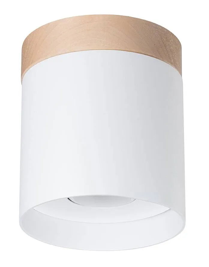 Biały nowoczesny plafon tuba spot sufitowy - A649-Dito