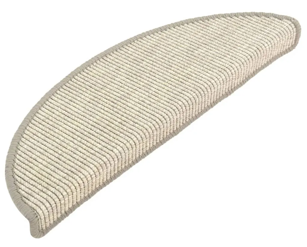 Srebrne półokrągłe nakładki dywanowe na schody R2-D21