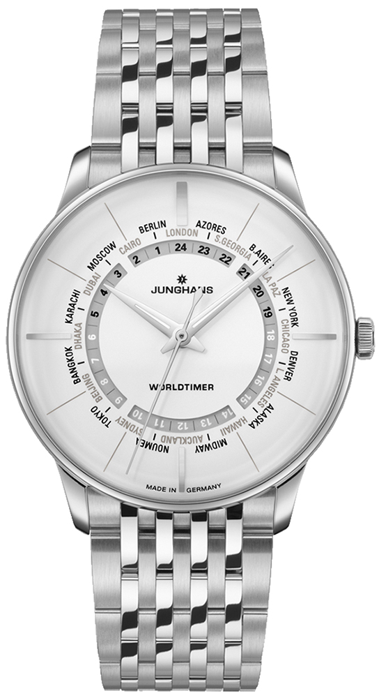 Zegarek Junghans 27/3011.45 Meister Worldtimer 40mm