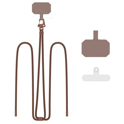 Smycz do telefonu TECH-PROTECT C5S Rope Crossbody Strap Brązowy