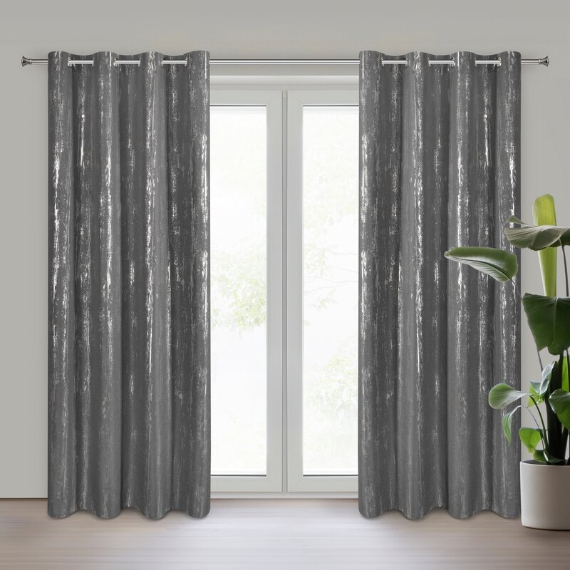 Eurofirany, Zasłona Libi, grafitowa, 140x250 cm