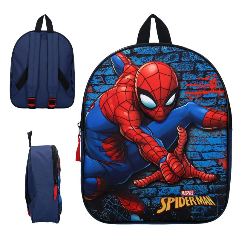 Vadobag Mały Plecak Przedszkolny Dziecięcy Spider-Man Adventure Awaits Nadruk 3D