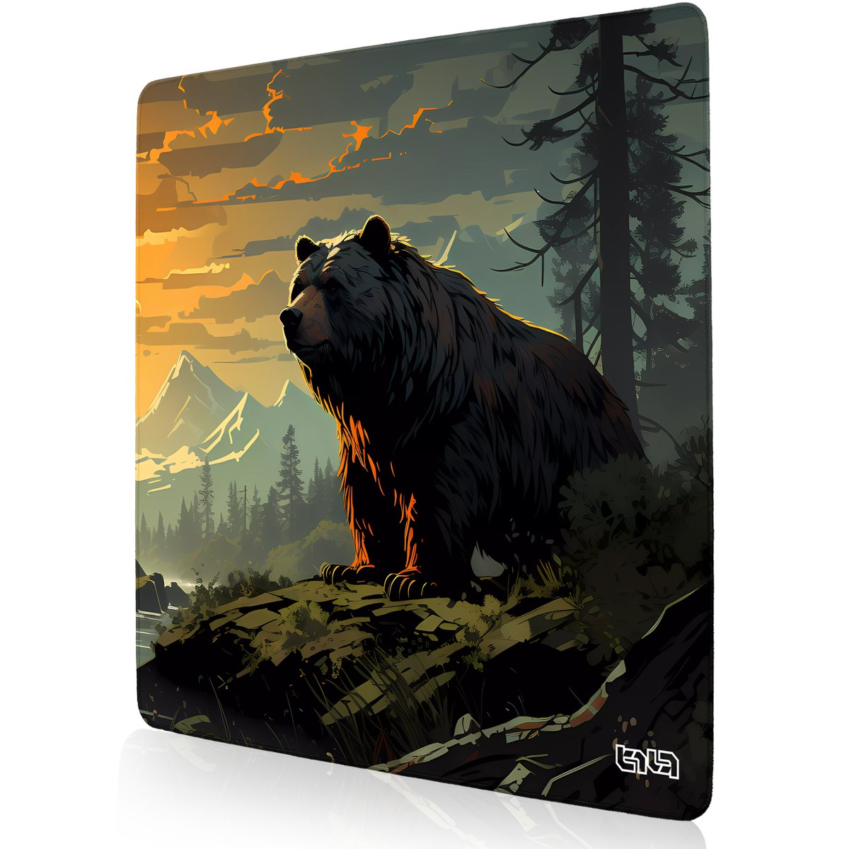 PODKŁADKA GAMINGOWA Niedźwiedzi Las 30x30 TILT XXL Dla gracza Wodoodporna