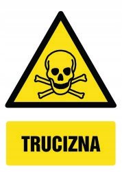 Naklejka Trucizna 10x15cm