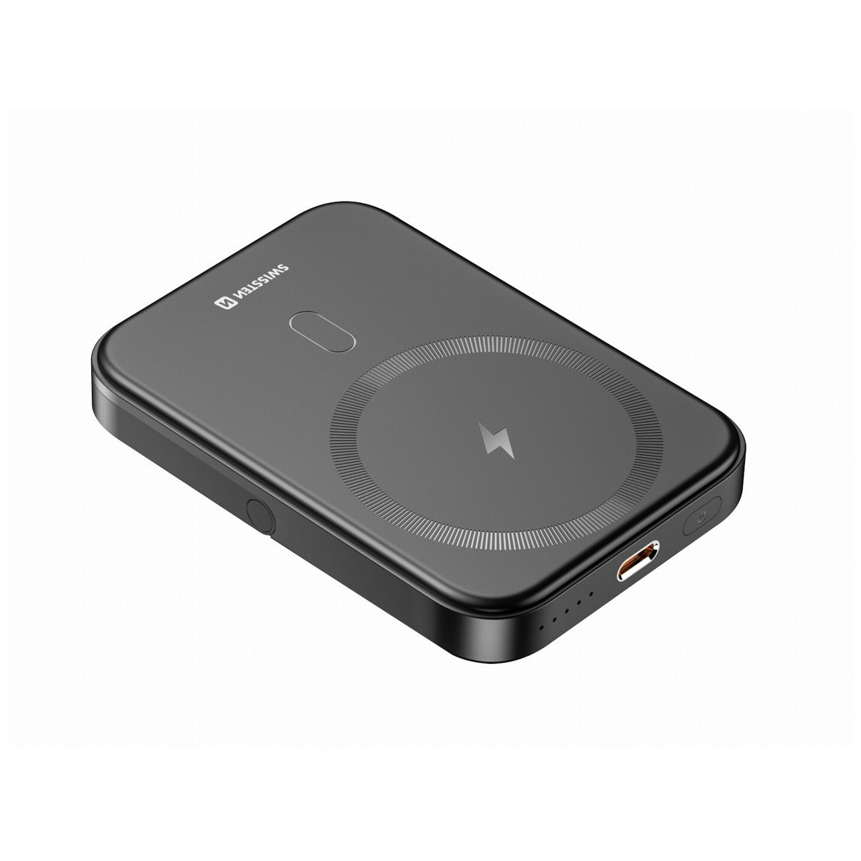 Bezprzewodowy powerbank Swissten POWER BANK PD 20W 5000 mAh Kolor: czarny