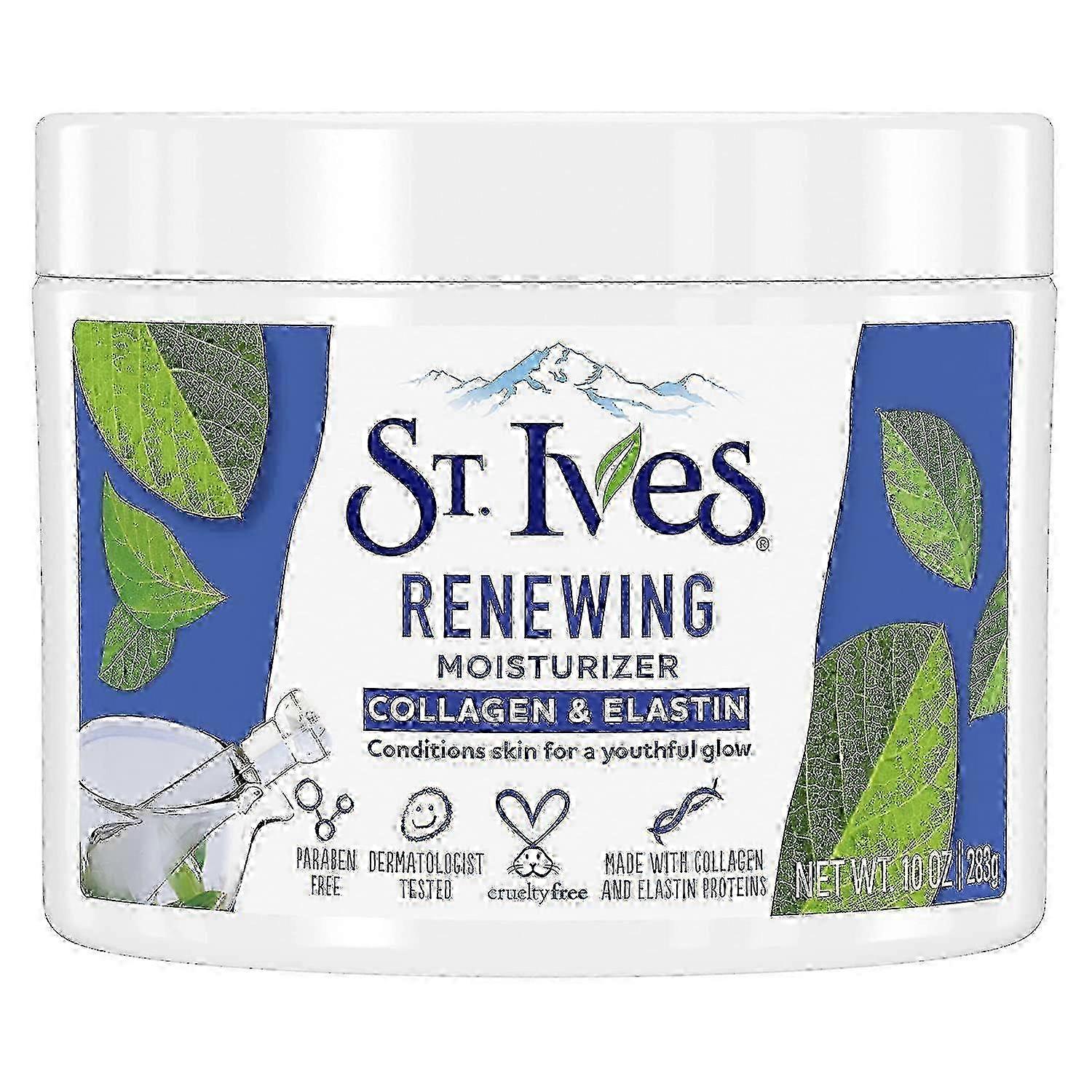 St. Ives Moisturizer Kolagenowo-elastynowy krem nawilżający do twarzy, odnawiający, 10 uncji