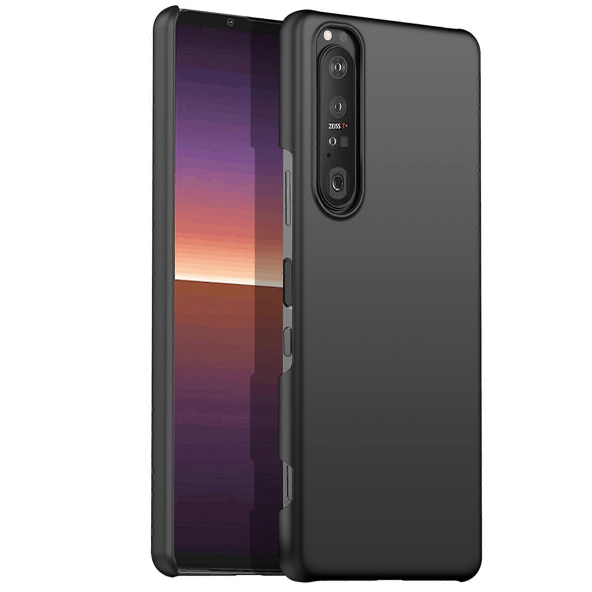 Dla Sony Xperia 1 IV 5G Ultra Slim Etui na telefon Odporny na zarysowania twardy pokrowiec na telefon komórkowy Czarny
