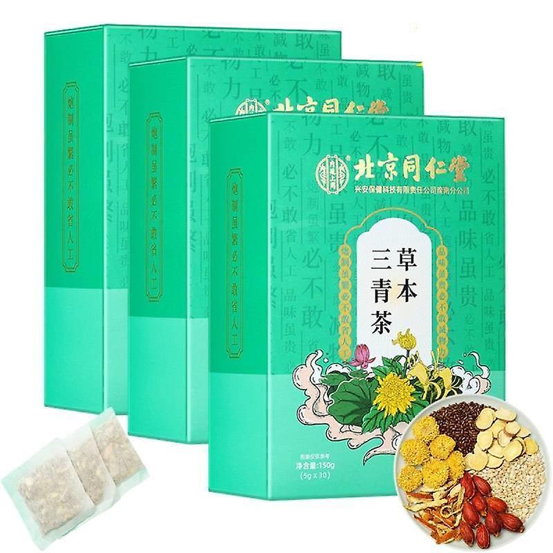 3szt Herbal Sanqing Tea Zielone herbaty Chińska codzienna ziołowa odżywcza herbata wątrobowa 5g 30szt