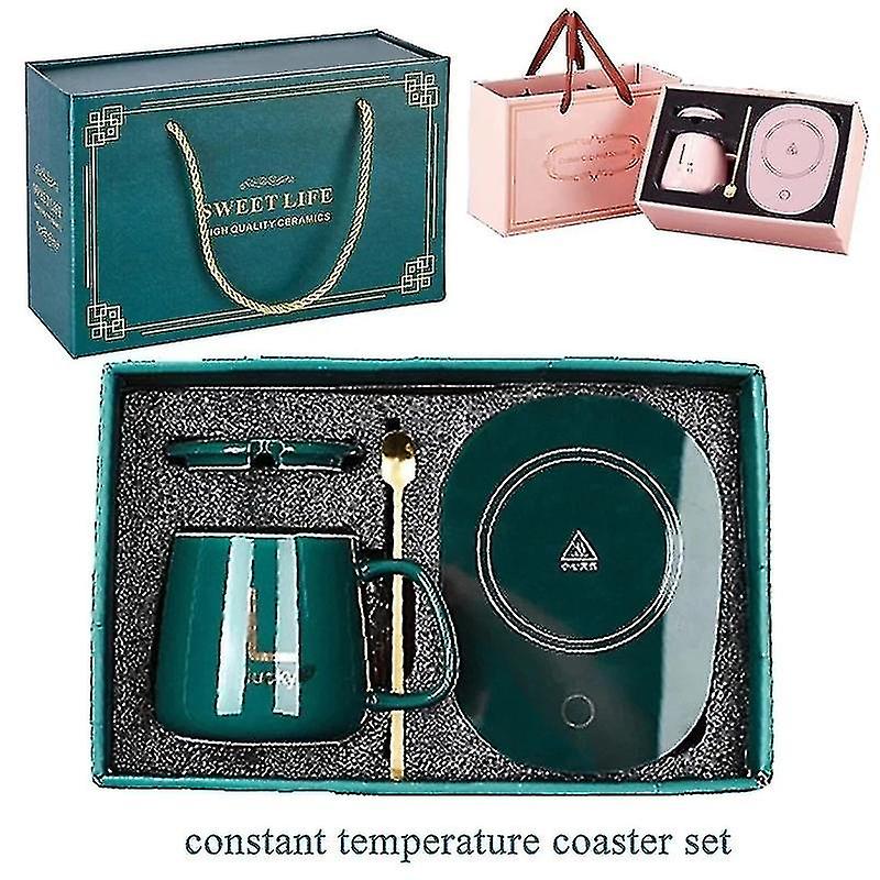 Kubek do kawy Cieplejsza podkładka Cup Heater Coaster Stała temperatura Ogrzewanie USB Elektryczny kubek Mata Zestaw Mleko Herbata Woda Home Office...