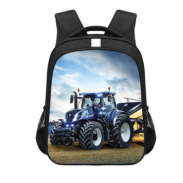 Backpacks Graj z traktorem rolniczym Plecak z nadrukiem Nastolatek Chłopcy Dziewczęta Torby szkolne Cartoon Traktor Torba Moda Plecaki Plecaki F13F...