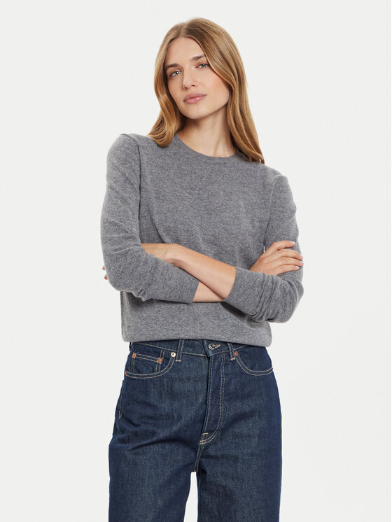 United Colors Of Benetton Sweter 1002D1K01 Szary Regular Fit