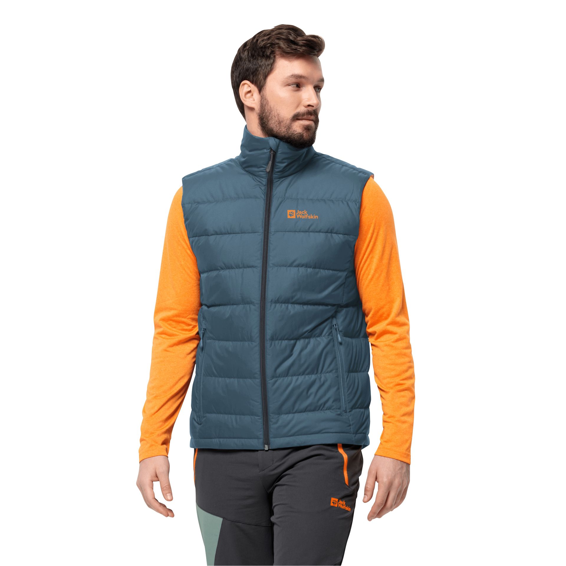 Męska kamizelka puchowa Jack Wolfskin ATHER DOWN VEST M midnight sky - L