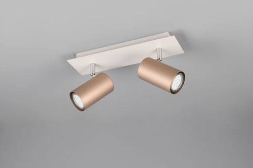 Marley lampa sufitowa (spot) 2xGU10 biała/kawowa 802400265